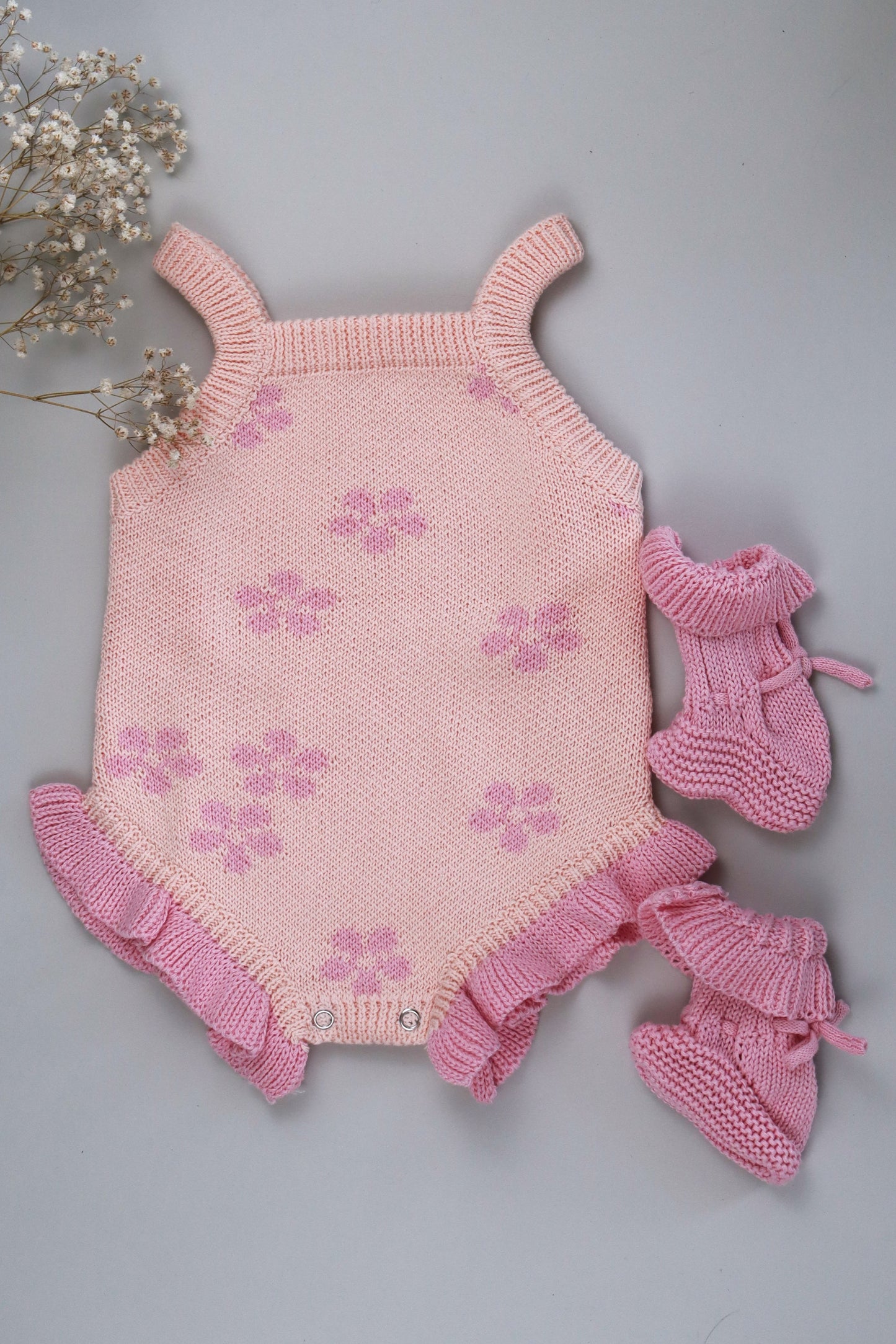 Romper Flower | Pinky Coral